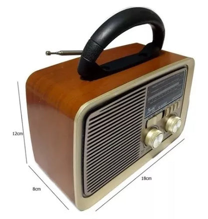 Radio Retro Bluetooth Recargable